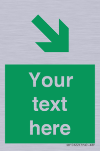 Custom Safe condition: Green Down right arrow